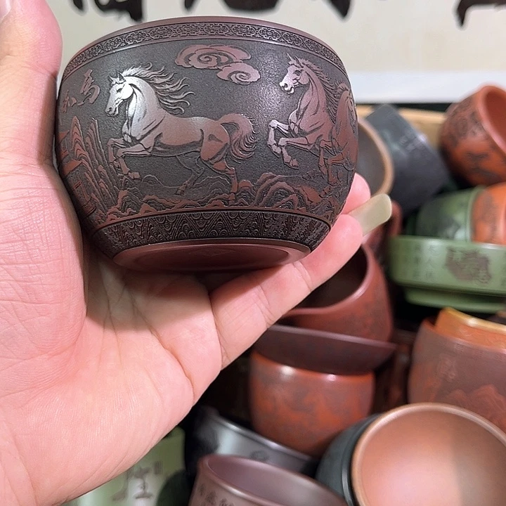 茶杯紫砂全手工紫砂主人杯