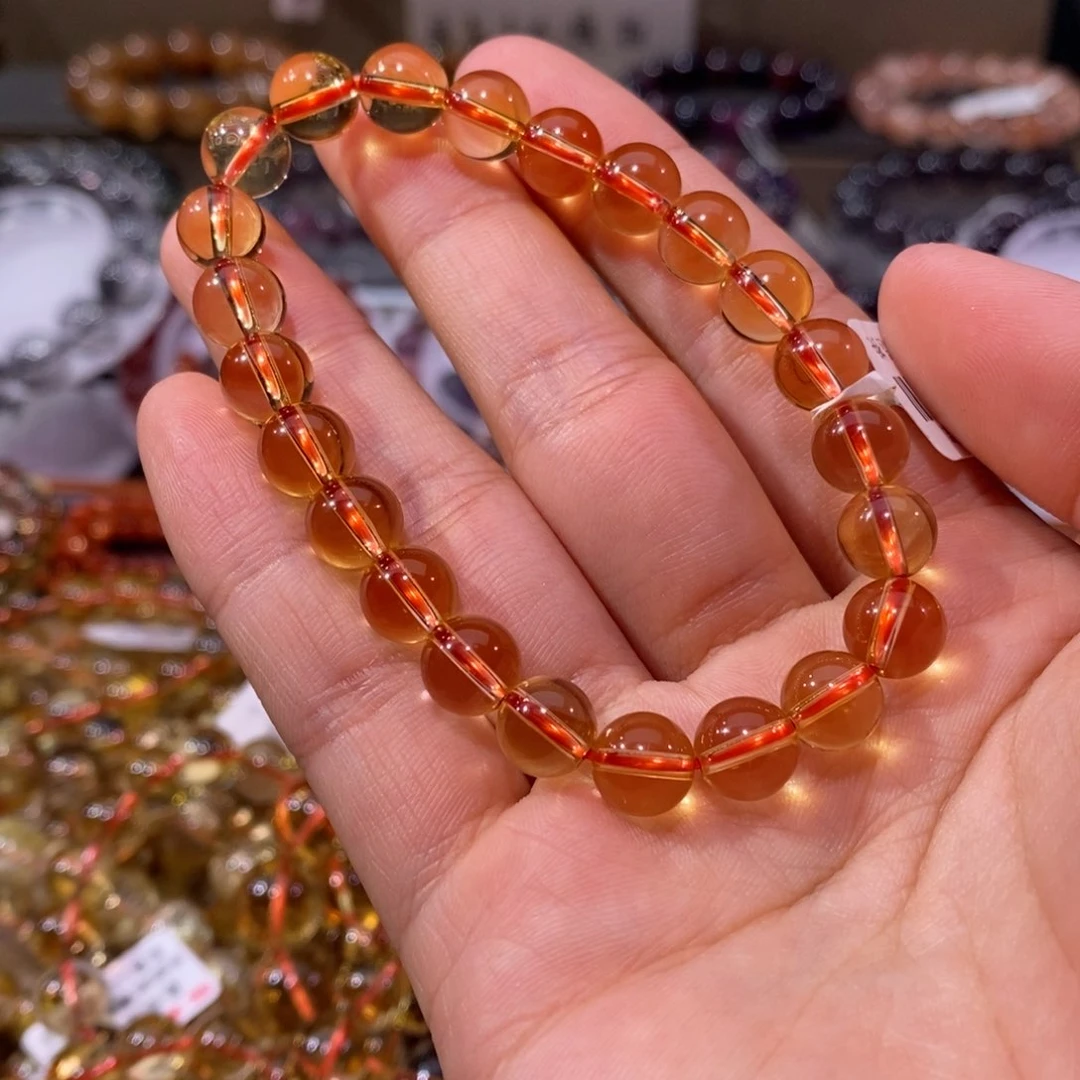 水晶手链未镶嵌椰****e黄水晶8+