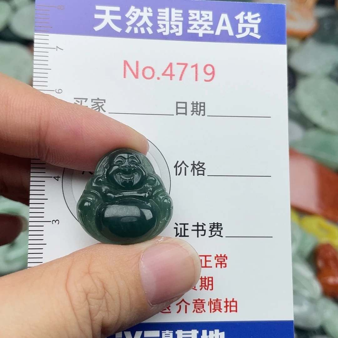 翡翠未镶嵌挂件4719