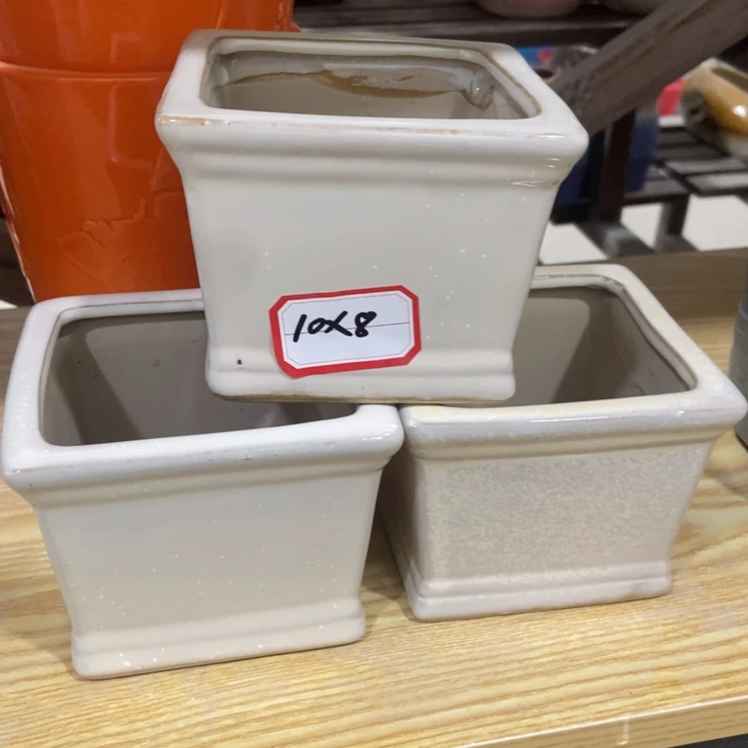 红陶高温陶瓷花盆