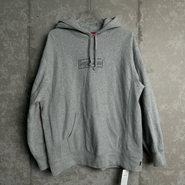 未使用 WE11 DONE Supreme/KAWS灰色卫衣帽衫/15540/JP