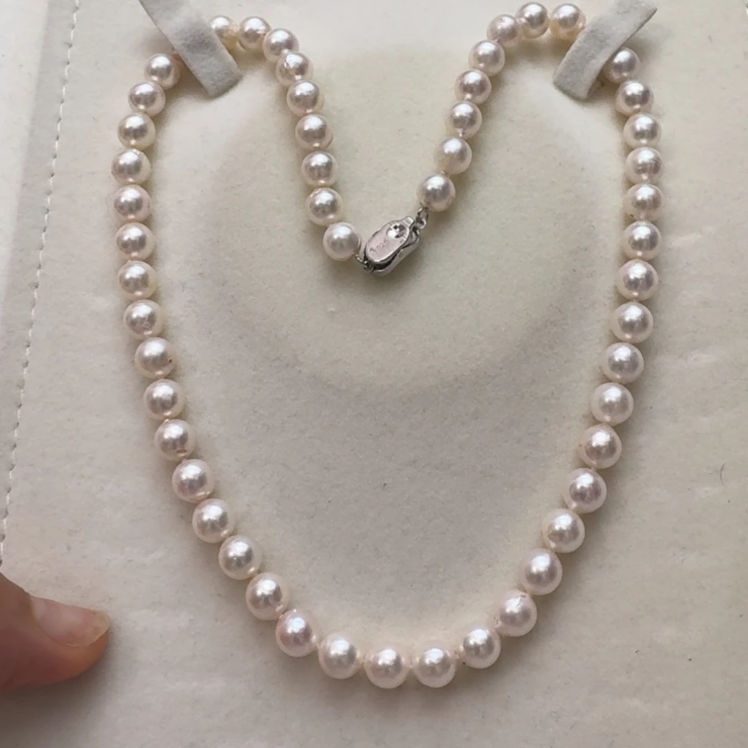 海水珍珠银S925镶嵌颈饰