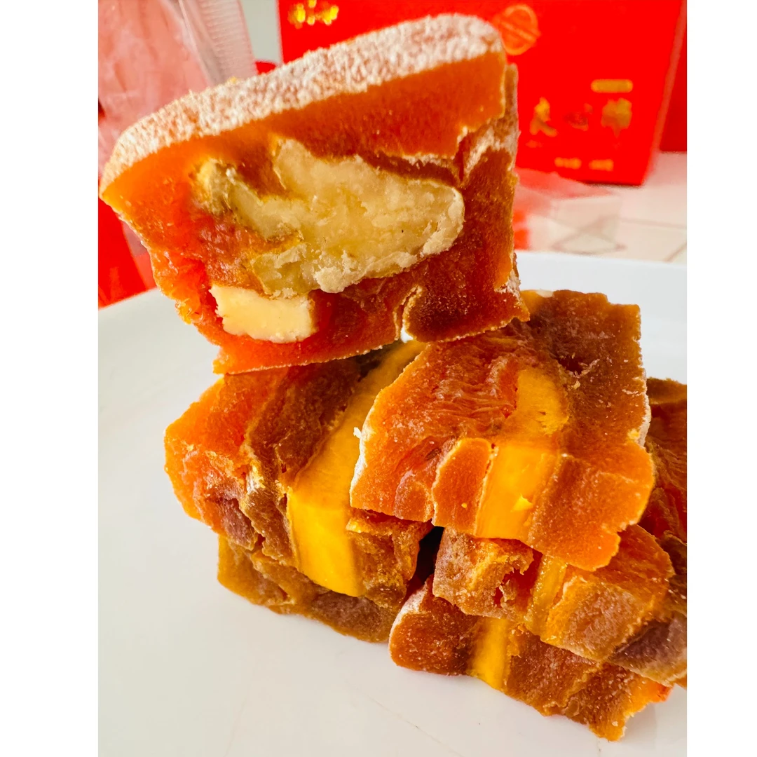 临朐特产干酪山楂芒果山楂夹心柿饼手工软糯0添加好吃年货