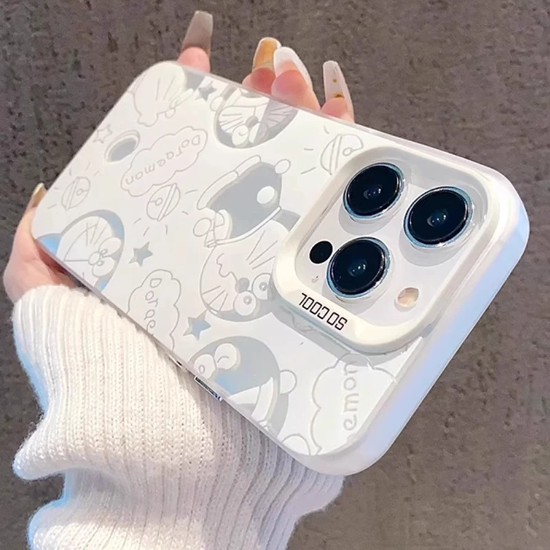【进口硅胶】适用苹果16promax手机壳新款彩绘iphone15pro哆啦A梦14