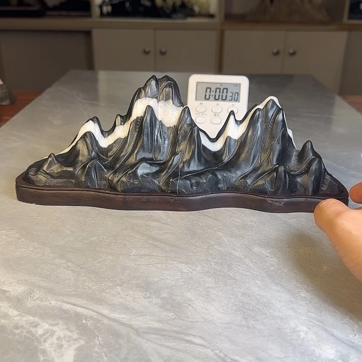 程***麟奇石茶宠鱼缸文房摆件