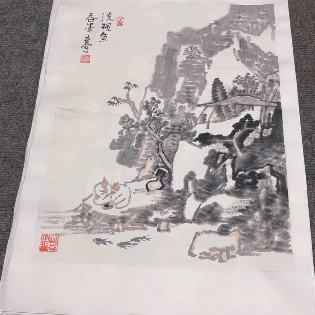 国画1.4平尺纯手绘国画作品