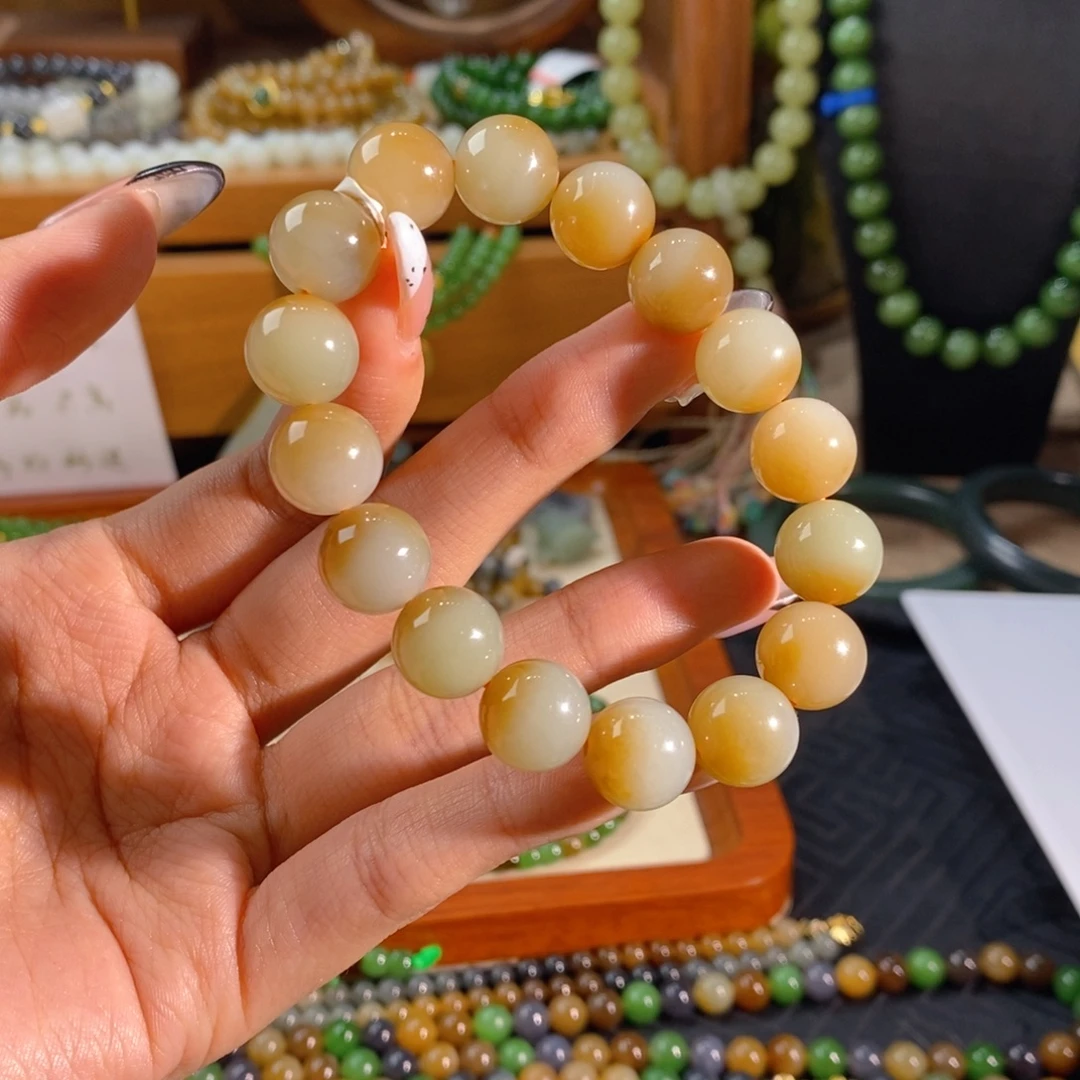 和田玉未镶嵌手链