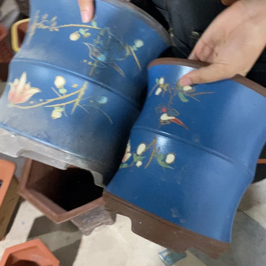 紫砂花盆瑕疵口径口径