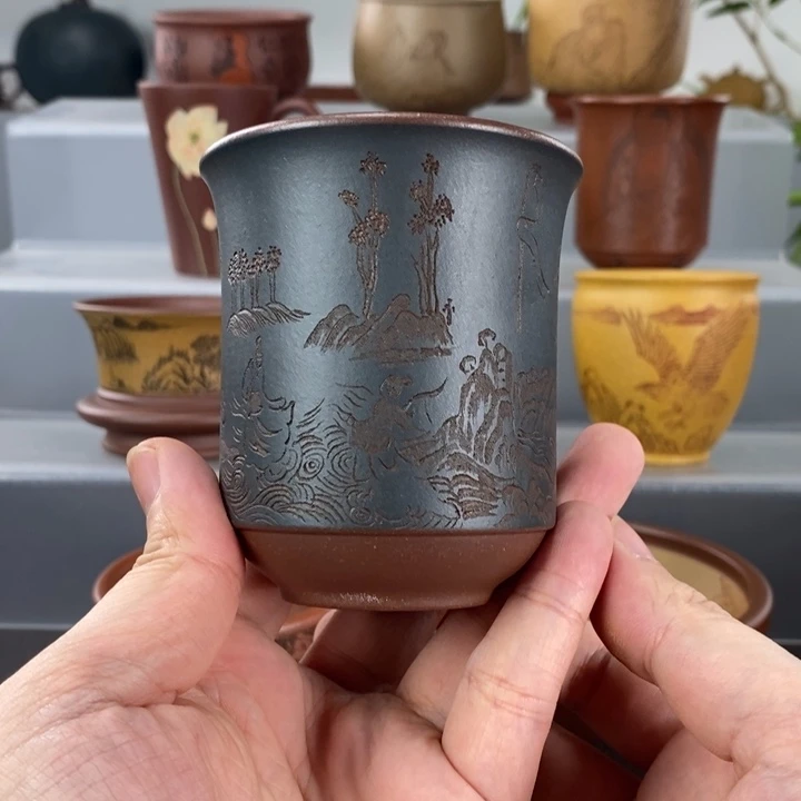 宜兴紫砂手工主人杯