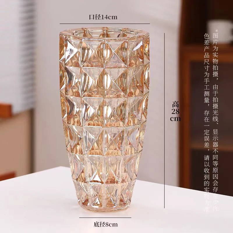 深红--【③号 】花束厚壁花瓶--无土多肉花束瓶