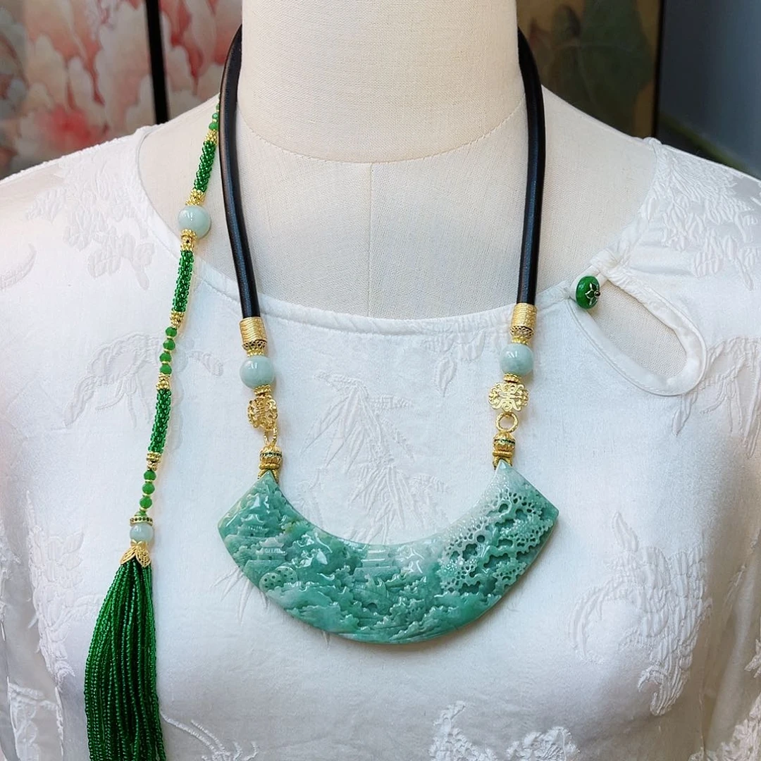 翡翠合金颈饰48小时鉴赏期