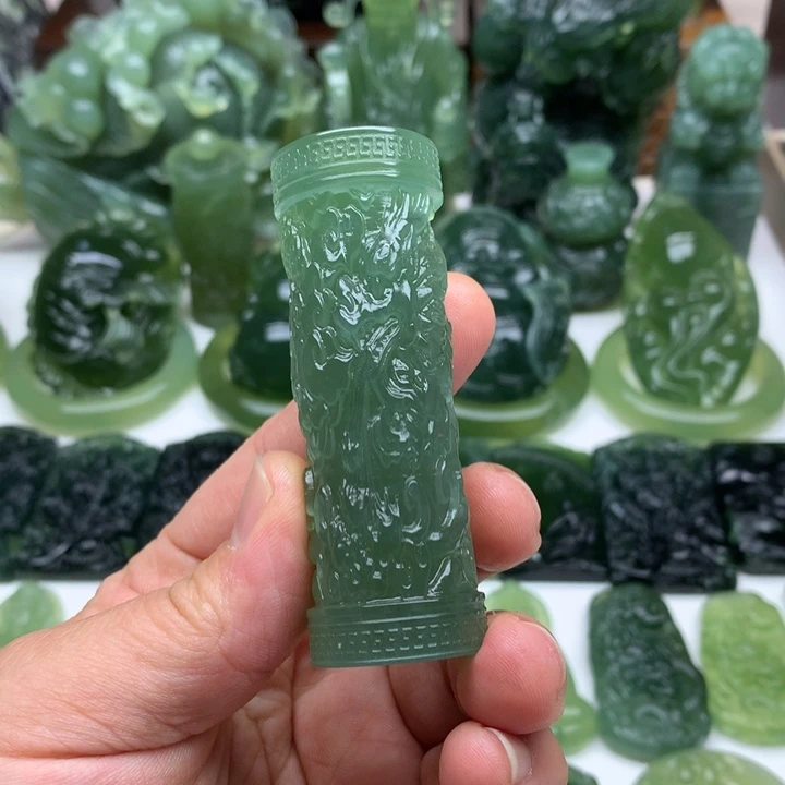 蛇纹石玉颈饰未镶嵌相***！