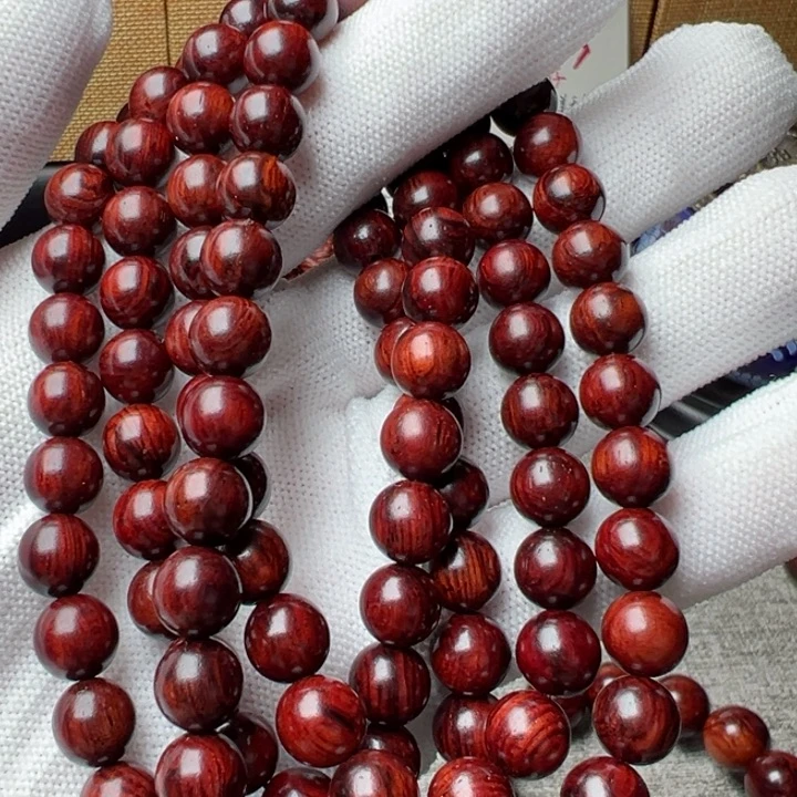 木海南红降0.8圆珠满油满香精品多圈