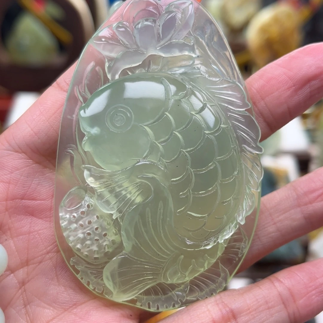 岫玉未镶嵌挂件挂件