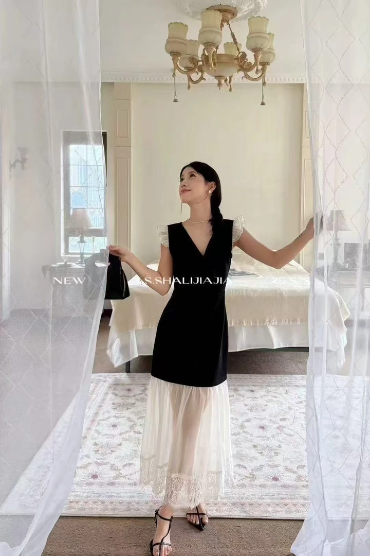 【pretty—她们】法式气质款连衣裙