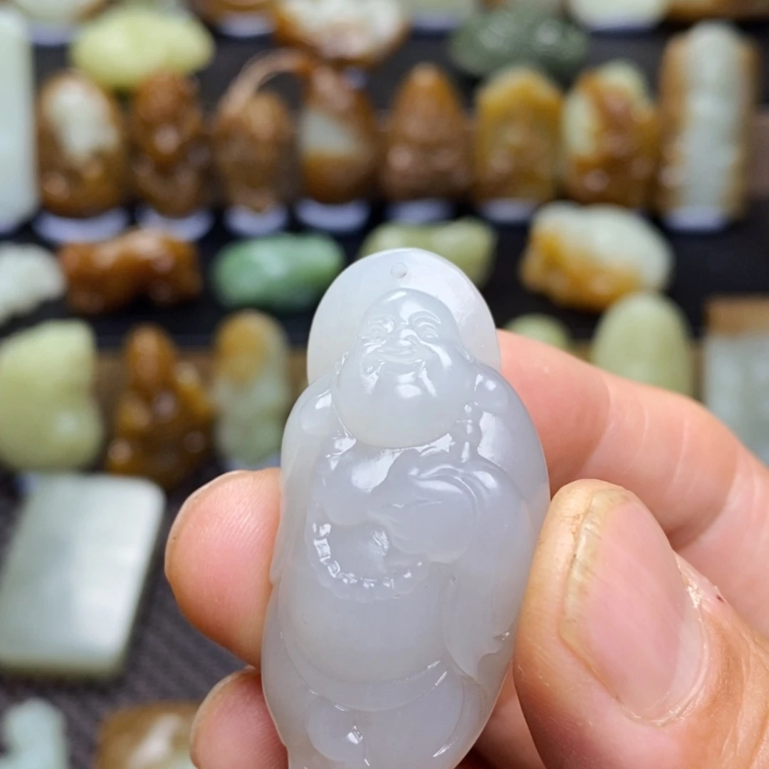 和田玉未镶嵌吊坠(不含链)