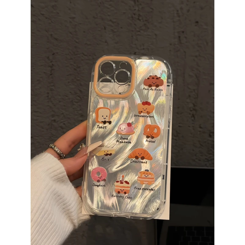 适用苹果16创意iPhone15pro手机壳泡芙羽纱jallycat甜品合集华为p