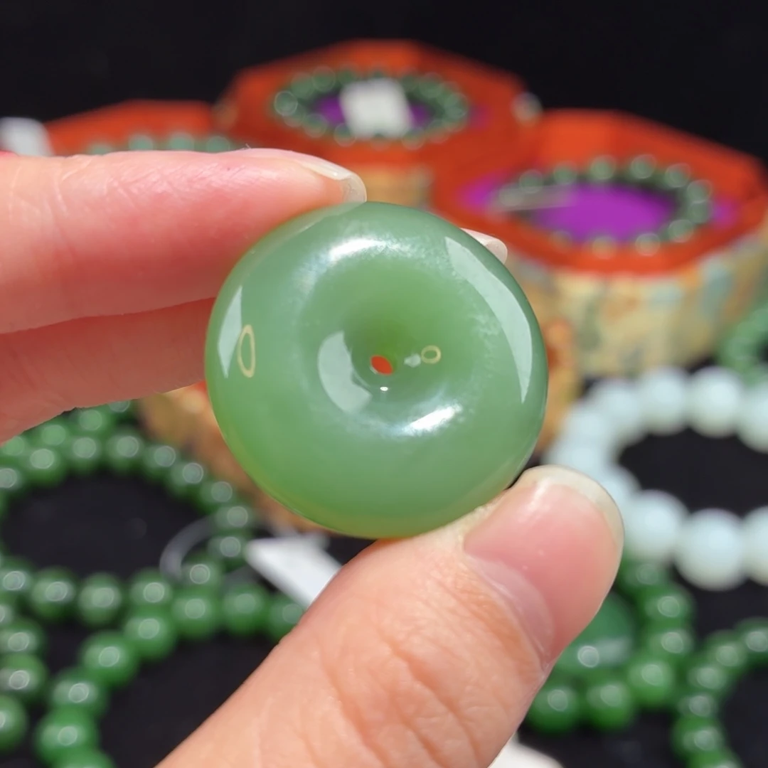 和田玉（碧玉）未镶嵌吊坠(不含链)