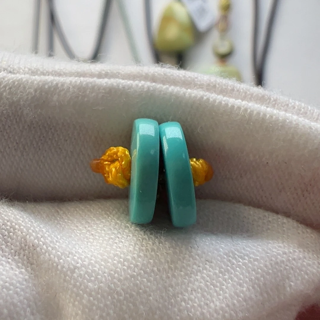 绿松石未镶嵌配饰直径9.7