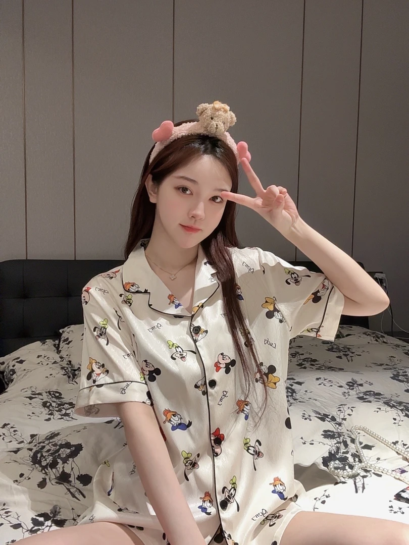 SIEOYJIEA/私迹大榕家【迪迪米奇短袖】情侣家居服套装夏天睡衣