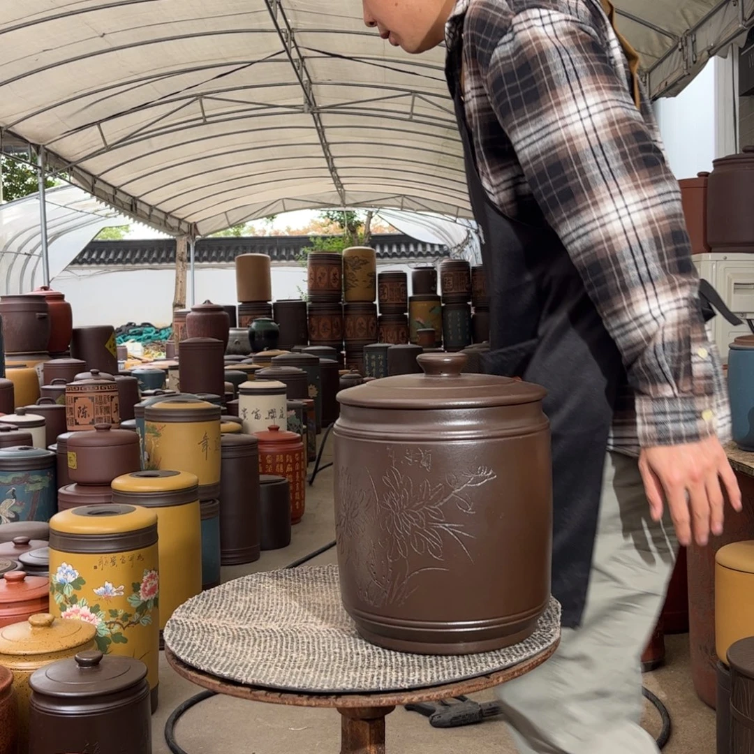 紫砂茶叶罐9 饼茶叶罐