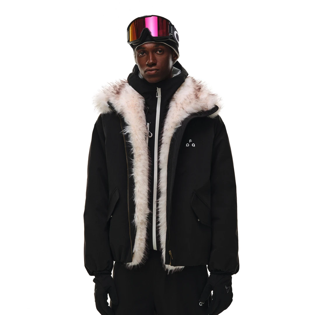 FPA貂毛立领羽绒服男士 冬季加厚保暖宽松外套男女