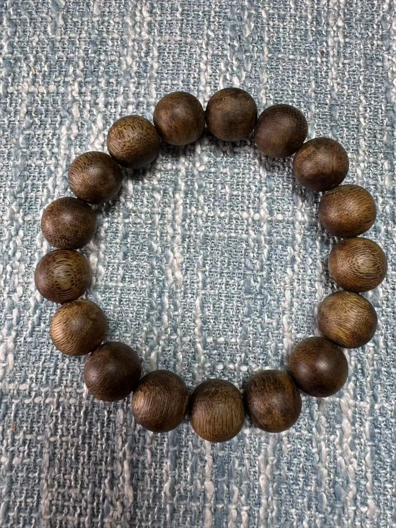 老李臻选沉香（LQ214）海南莺歌绿奇楠 圆珠单圈