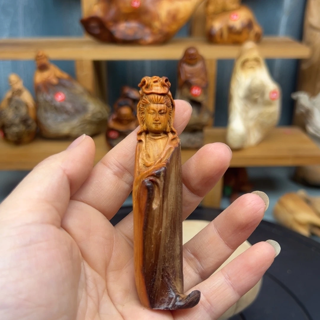 木雨*崖柏木摆件手把件