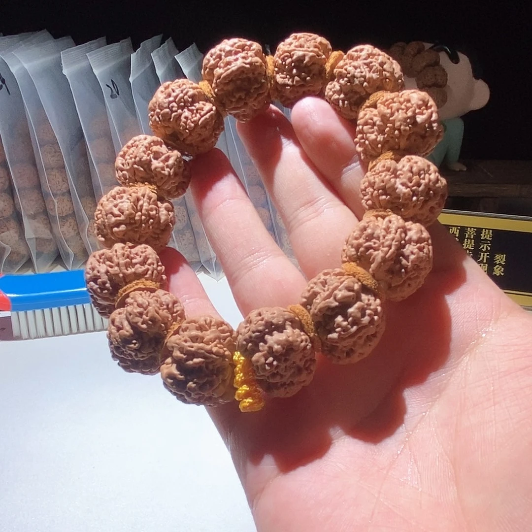 金刚菩提吊坠孤品六瓣雪花扇面24mm