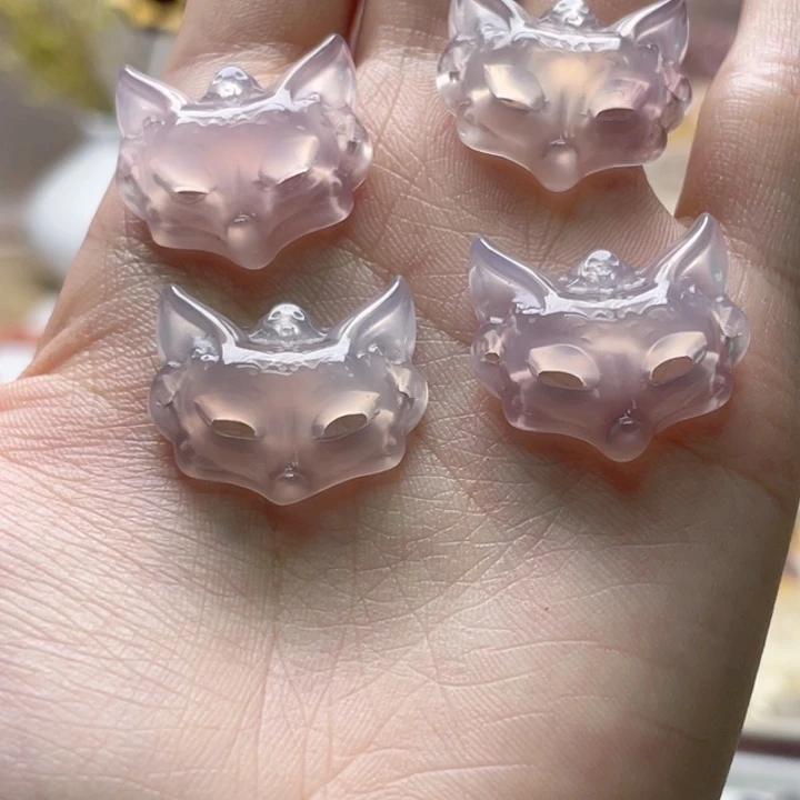 玛瑙/玉髓未镶嵌玛瑙紫狐狸