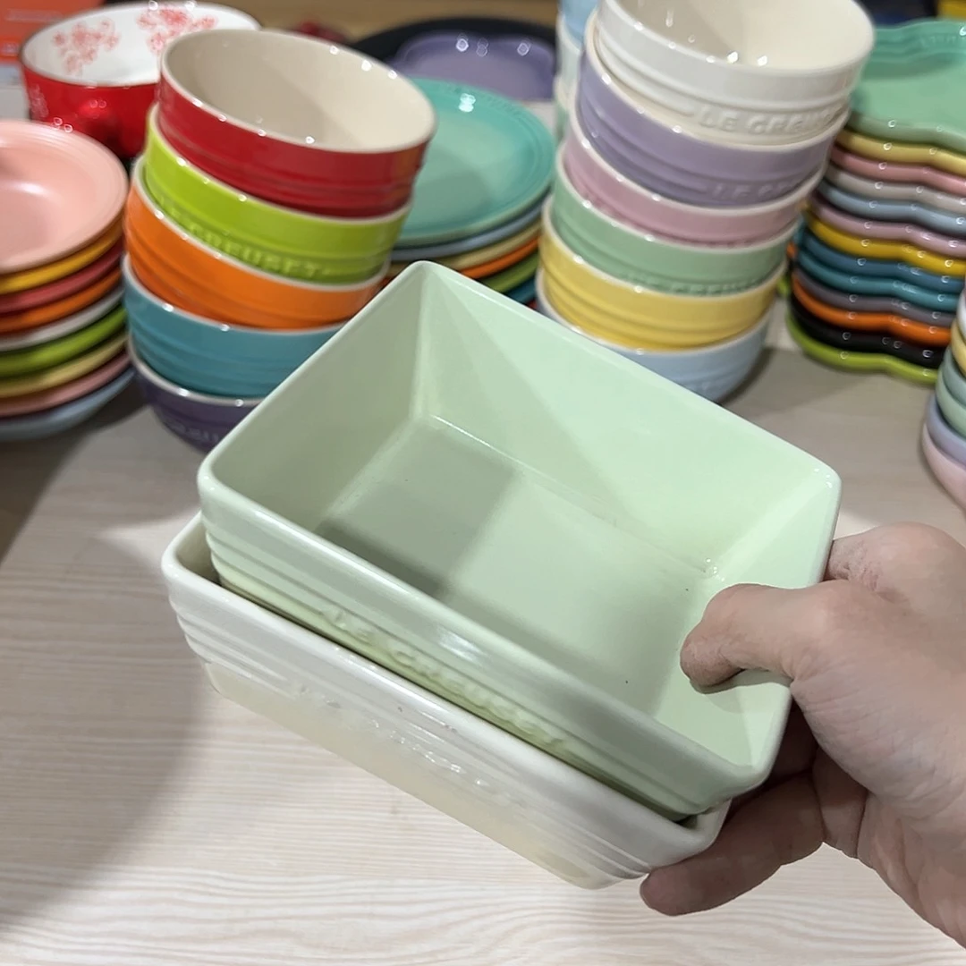 陶瓷 +++四方晚 抹茶绿 奶白色
