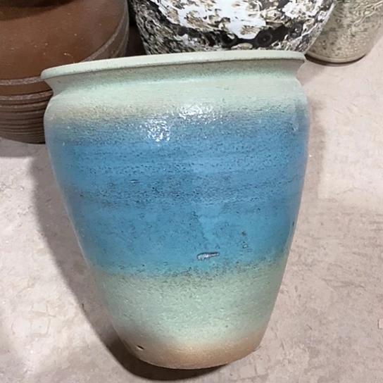 紫砂花盆口26高度31瑕疵做工不完美