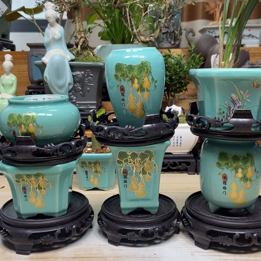 紫砂花盆陶瓷花盆陶瓷艺术