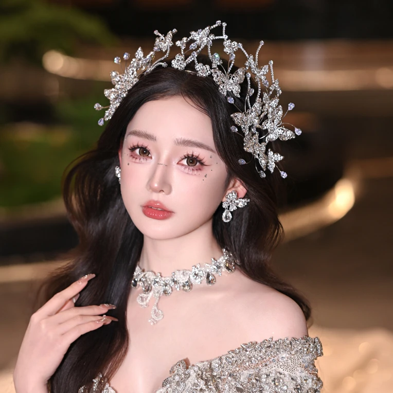 6979新娘皇冠立体超仙新娘头饰