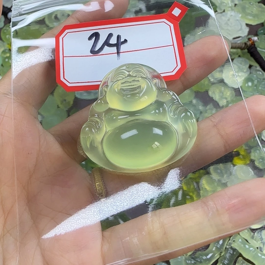 h***珠蛇纹石玉未镶嵌颈饰