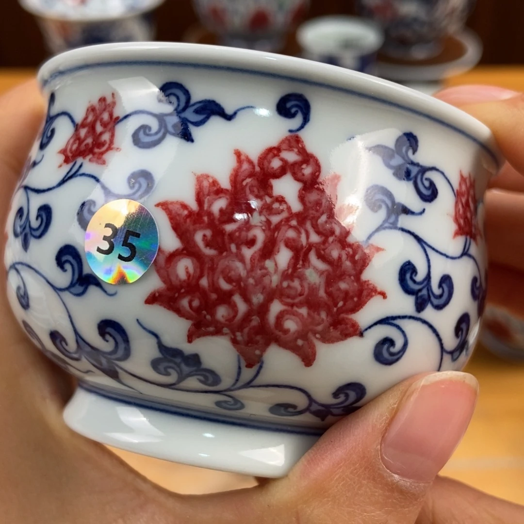 手绘现代茶具非古董