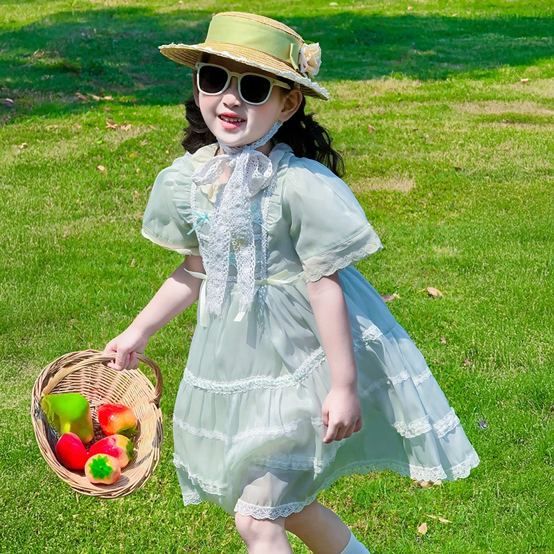 公主风夏季背心裙2025新款洛丽塔裙子薄款夏装小女孩高级感公主裙