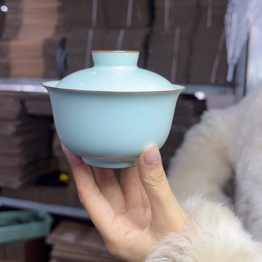 龙泉云间青瓷小米茶器