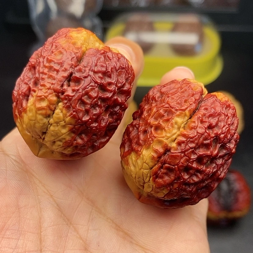 【闪购商品】把件文玩核桃40尺金蟒元宝