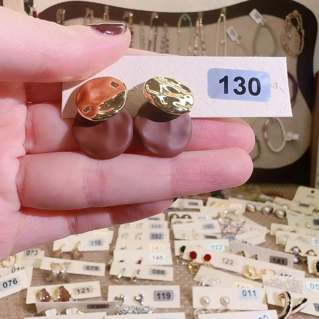 仿珍珠铜合金925银耳钉