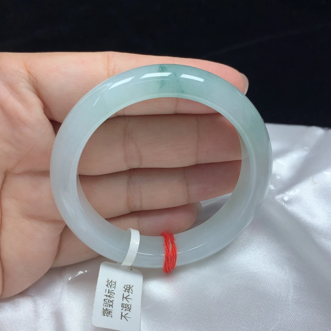 翡翠手镯未镶嵌正圈53.7