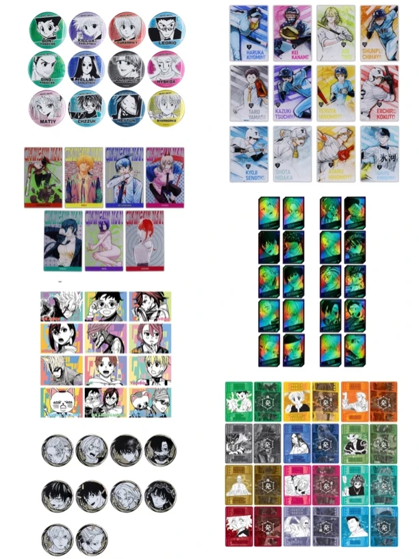 js夏日祭全职猎人电锯人海贼王坂本日常动漫周边数据卡