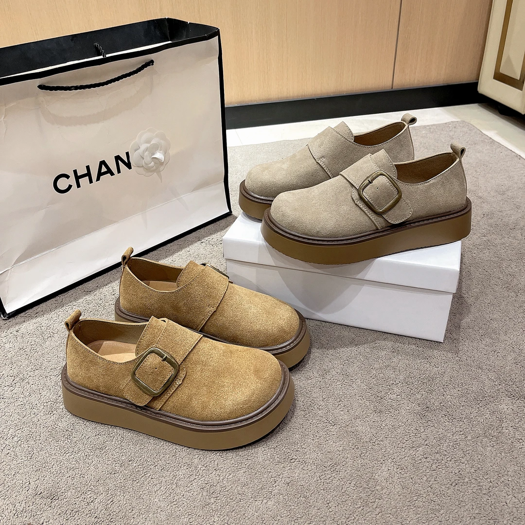 2025新款复古软底舒适时尚百搭一脚蹬增高勃肯鞋女春款外穿1262