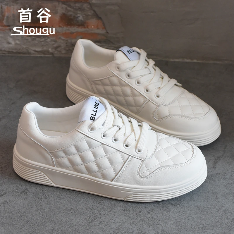 shougu/首谷2025夏季新款爆款厚底时尚百搭小白鞋女运动休闲板鞋