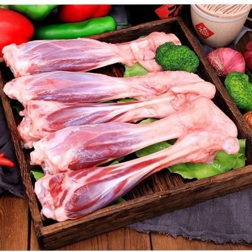 爆款)4斤羊小腿带拐筋断骨连肉新鲜现杀山羊后腿羊腱子烧烤