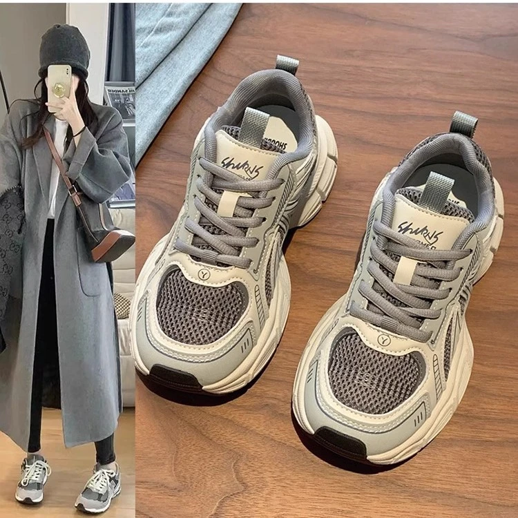 断码乔丹工老爹鞋女款春秋2025年新款女鞋百搭厚底鞋子爆款休闲鞋