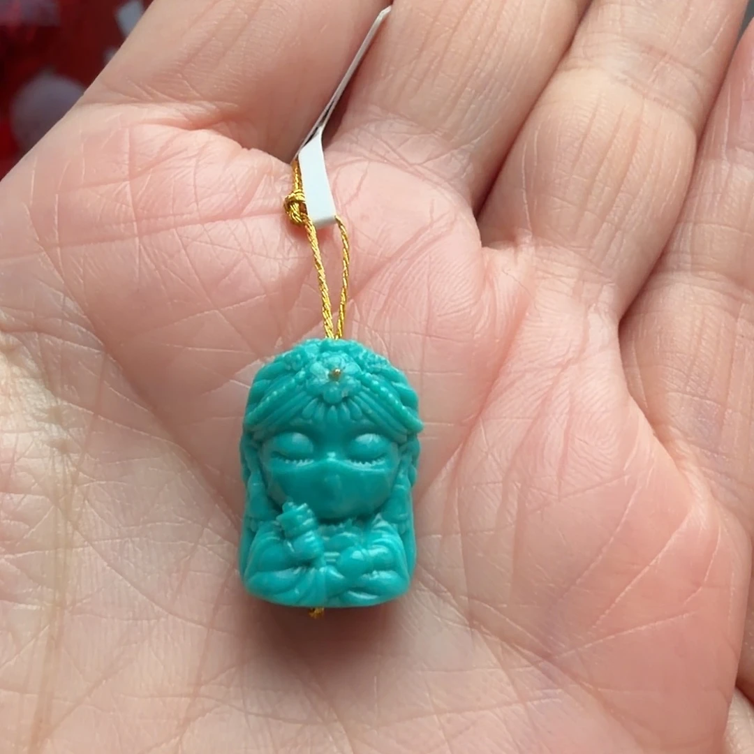 绿松石未镶嵌颈饰