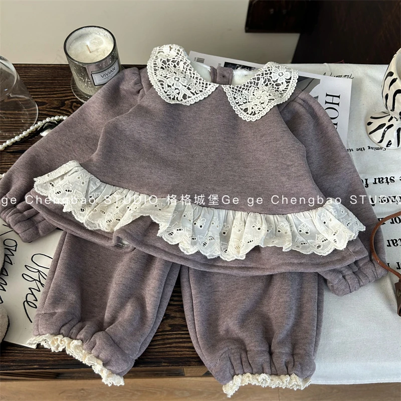 女童秋冬套装2025秋新款韩版童装女宝宝春秋两件套P329