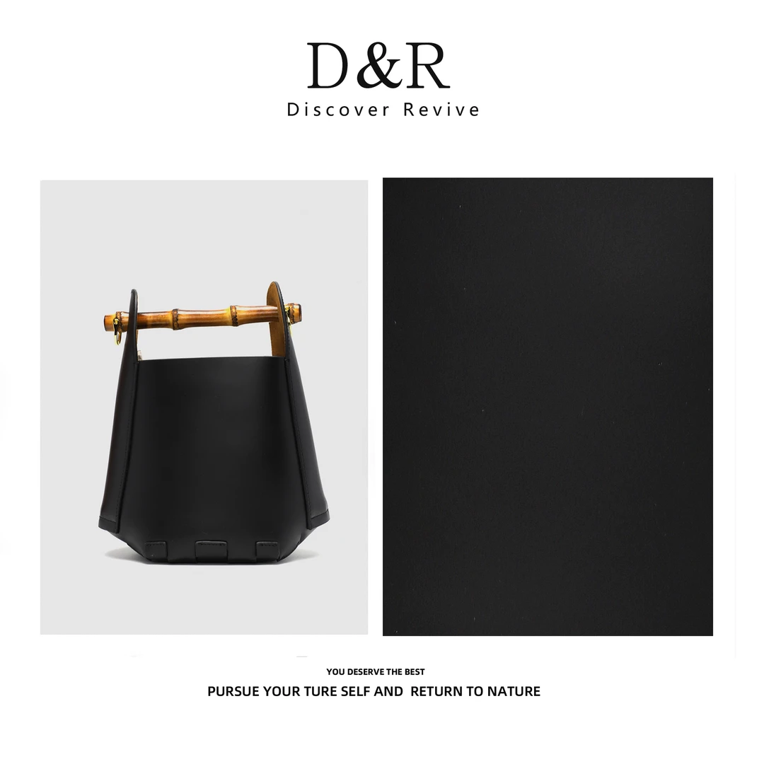 Discover Revive原创设计潮流百搭手提斜挎包E550-黑