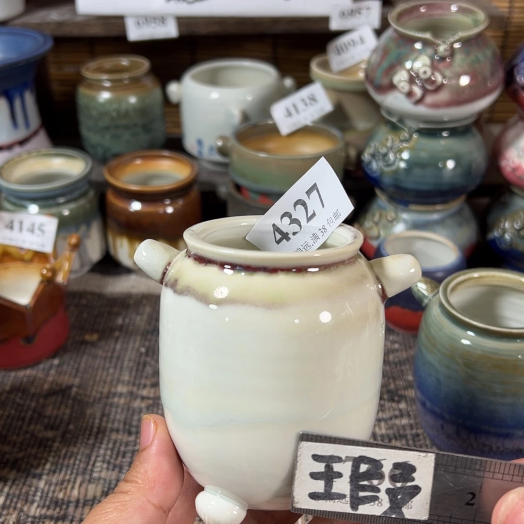 口4高8 手工花盆满30包邮